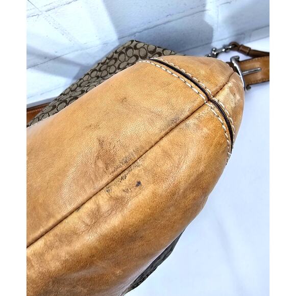 Coach Signature Convertible Shoulder Bag #F10416 - Picture 11 of 12